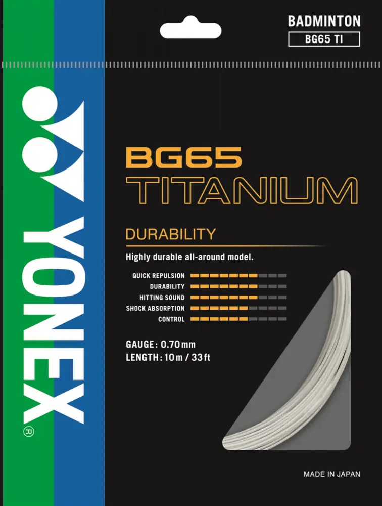 YONEX BADMINTON STRING BG-65 TITANIUM