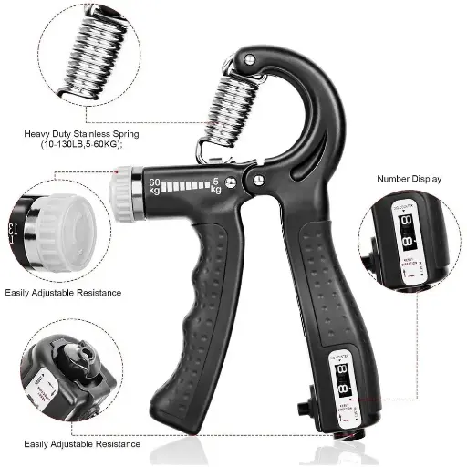 HI5 ADJUSTABLE COUNTING HAND GRIPPPER