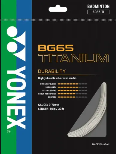 YONEX BADMINTON STRING BG-65 TITANIUM