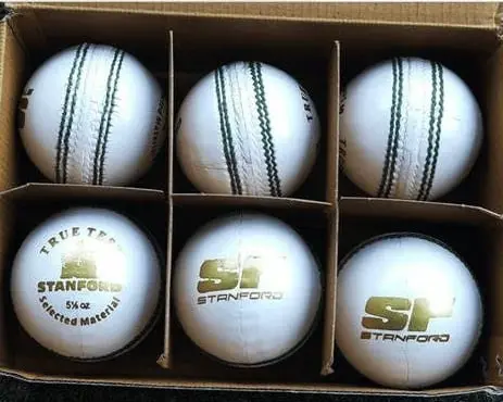 SF LEATHER BALL TRUE TEST WHITE