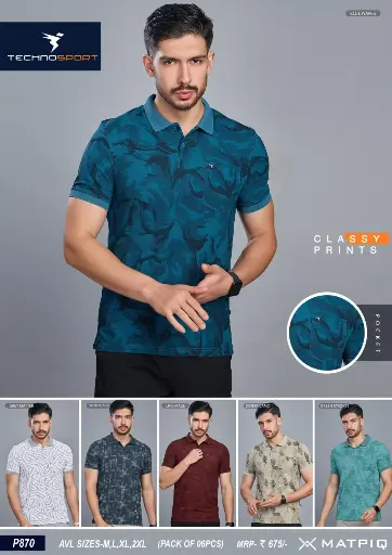 TECHNOSPORTS POLO TSHIRT P-870