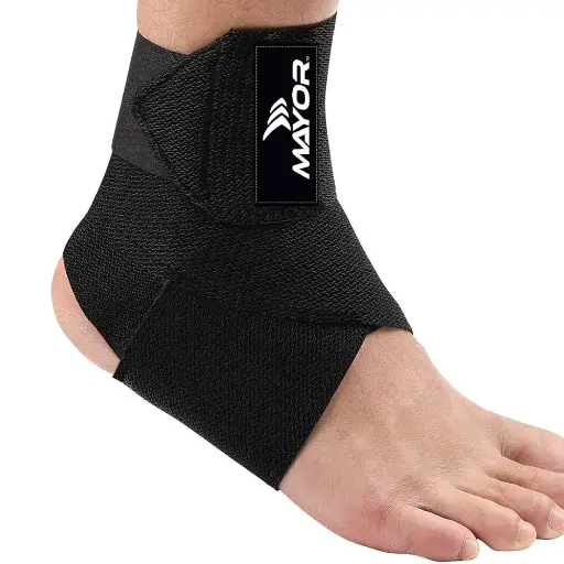 MAYOR ADJUSTABLE ANKLE BRACE (BLACK)