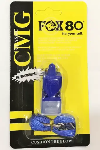 FOX 80 WHISTLE  CMG Whistle CANADA Made Classic Pealess Whistle with Cushioned Mouth Grip